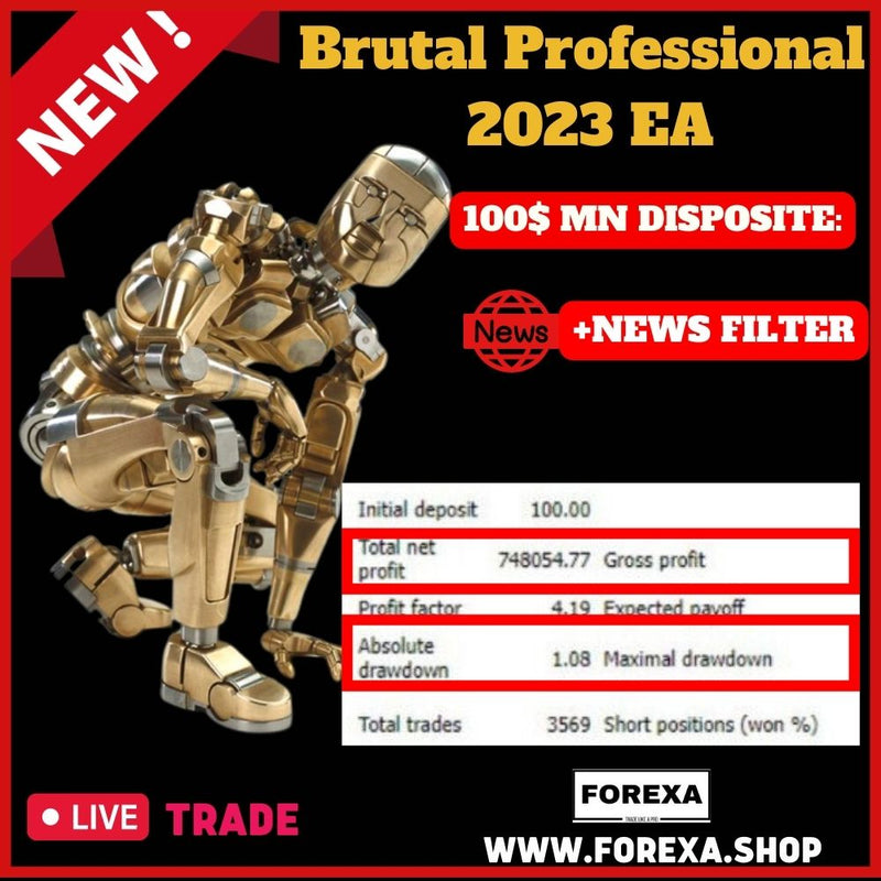 Brutal Professional 2023 EA NEW VERSION + NEWS FILTER - forexa robot
