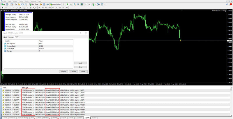 account protector Ea for forex and ftmo - All Brokers + Funded Acc - MT4 Expert Advisor - forexa robot